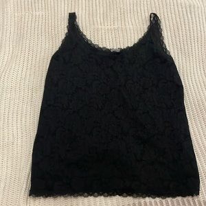Soma black lace tank top. Worn once. Size xxl